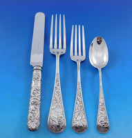Delhi by Gorham Sterling Silver Flatware Set Service 17 pieces Rare c1880