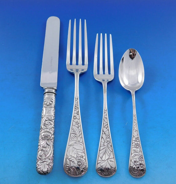 Delhi by Gorham Sterling Silver Flatware Set Service 17 pieces Rare c1880
