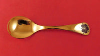 Georg Jensen Sterling Silver Annual Spoon Vermeil w/ Corn Cockle Flower 1974 6"