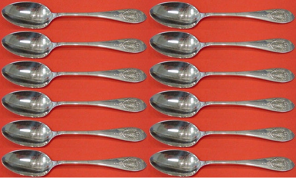 Mount Vernon by Lunt Sterling Silver Place Soup Spoon Set of 12 pcs 7 1/4"