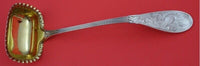 Japanese by Tiffany & Co Sterling Oyster Ladle pie crust edge yellow GW 10 1/2"