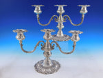 Francis I by Reed & Barton Sterling Silver Candelabra pair 3-light Short X569