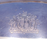 Asprey and Co English Estate Sterling Silver Gallery Tray Engraved Crest (#9015)