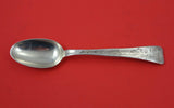 Lap Over Edge Acid Etched By Tiffany Sterling Place Soup Spoon w/ flowers  7"