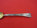 Lap Over Edge Acid Etched by Tiffany & Co Sterling Ice Cream Fork clover 5 3/4"