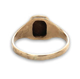 9k Rose Gold Genuine Natural Tiger's Eye Quartz Cameo Ring Size 6 (#J7059)