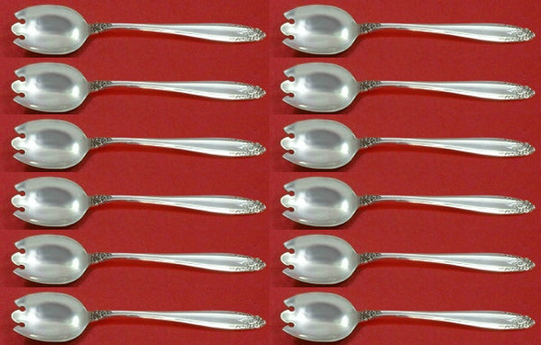 Prelude by International Sterling Silver Ice Cream Dessert Fork Custom Set 12pc
