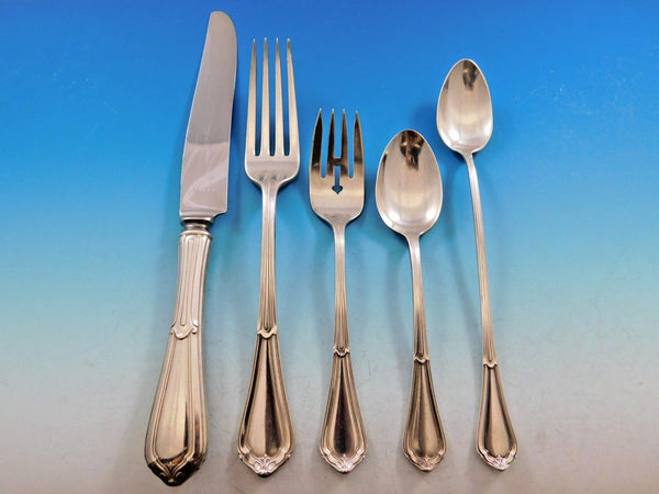 La Salle by Dominick and Haff Sterling Silver Flatware Set Dinner Service 63 Pcs
