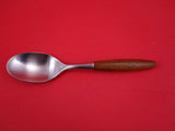 Fjord by Dansk German Stainless Steel and Teak Place Soup Spoon 7 1/2"