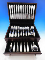 Stromlinie by A. Dragsted Danish Sterling Silver Flatware Set Service 85 pieces