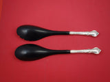 Savannah by Reed & Barton Sterling Silver Salad Serving Set w/ black nylon 12"