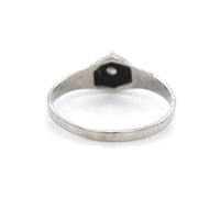 14k White Gold Child's Genuine Natural Diamond Hand Engraved Ring (#J6308)