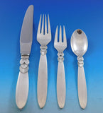 Cactus by Georg Jensen Danish Sterling Silver Flatware Set Service 78 Pcs Dinner