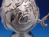 Irish Dublin 1775 Sterling Silver Coffee Pot Swans Birds Swags (#8390)