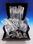 Edgemont Gold by Gorham Sterling Silver Flatware Set 8 Service 49 pcs Dinner New