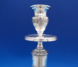 Bausi Bruno Italian .800 Silver Candlestick Pair Empire Styling 10" (#7386)