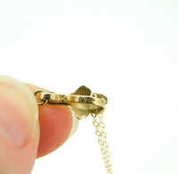 10k Tri-Color Genuine Natural Diamond Flower Pendant with 14k Chain (#J4320)