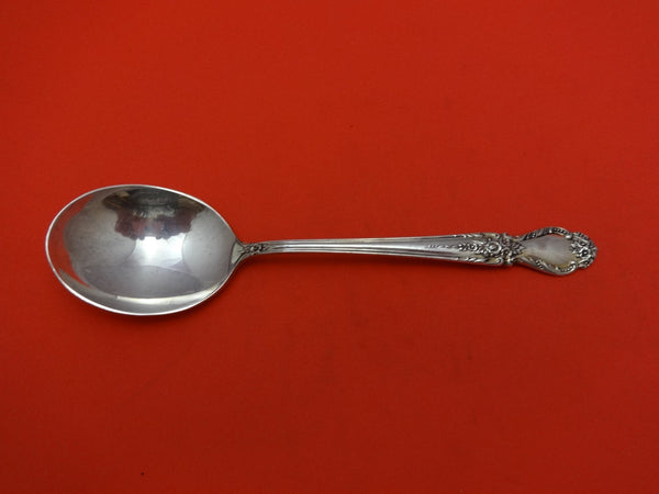Brocade by International Sterling Silver Cream Soup Spoon 6 1/2" Vintage