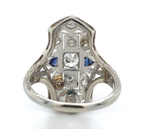 18k White Gold .44ct TW Genuine Natural Diamond Filigree Ring Size 3.75 (#J7266)