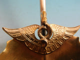 Isis by Gorham Sterling Silver Gravy Ladle Gold Washed w/ Snake and Wings 8 1/2"