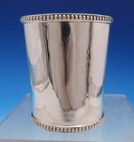 J.E. Caldwell Coin Silver Mint Julep Cup Beaded 3 1/2" x 2 3/4" 3.9 ozt. (#7775)