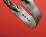 Henry Holland English Victorian Sterling Silver Sugar Tong w/3-D Apostles 4 3/4"