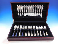 Continental Georg Jensen Sterling Silver Flatware Set 12 Service Dinner 48 pcs