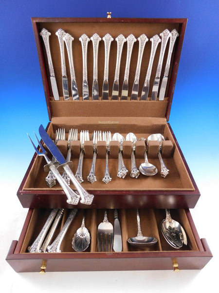 Classic Bouquet by Gorham Sterling Silver Flatware Set for 8 Service 56 pieces