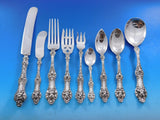 Old Orange Blossom by Alvin Sterling Silver Flatware Set 12 Service 110 pc Lunch