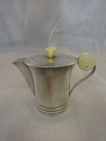 French .950 Sterling Silver Art Deco Tea Set Coffee Sugar Creamer #0145