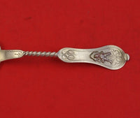 Saxon Stag by Duhme Coin Silver Coffee Spoon Fancy BC Pointed Twisted 5 7/8"