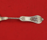 Saxon Stag by Duhme Coin Silver Coffee Spoon Fancy BC Pointed Twisted 5 7/8"