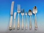 Devonshire by International Sterling Flatware Set Service 44 pcs Dinner C Mono