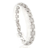 14k White Gold 2.20 Carat TW Genuine Natural Diamond Tennis Bracelet (#J7038)
