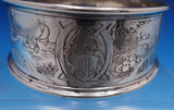 William Kerr Sterling Silver Child's Bowl Acid Etched with Four Seasons (#7771)