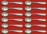 Marquise by Tiffany and Co Sterling Silver Ice Cream Fork Set 12pc 5 3/4" Custom