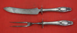 Wreath by Gorham Sterling Silver Steak Carving Set 2 piece Kn 9 1/2" Fk 8 1/2"