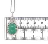 Platinum 9.55 Carat GIA Jadeite A Jade Pendant w/Diamond Platinum Chain (#J6512)
