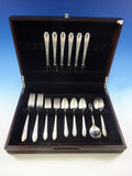 Elegance by International Sterling Silver Flatware Set Service 30 Pcs Grille