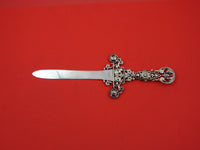 Shiebler Sterling Silver Paper Knife with 3-D Cast Openwork Handle #5189 9 1/2"