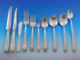 Old Maryland Engraved by Kirk Sterling Silver Flatware Set 142 pcs Mono R