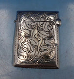 Minshull and Latimer English Victorian Sterling Silver Stamp Holder (#6548)