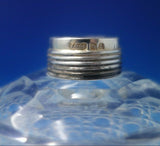 J.G. and S. English Sterling Silver Dresser Jar with Cut Crystal 5 1/2" (#5908)