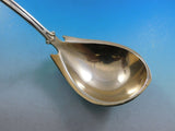 Medallion by Wendt Sterling Silver Gravy Ladle Gold Washed 8 1/4" Server Vintage