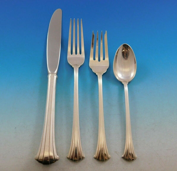 Newport Scroll by Gorham Sterling Silver Flatware Set 8 Place Service 36 Pcs