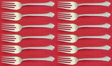 French Regency by Wallace Sterling Silver Salad Fork Set 12 pieces 6 3/8"