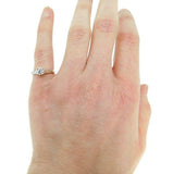 14k White Gold Genuine Natural Diamond Solitaire Engagement Ring .47ct (#J3265)