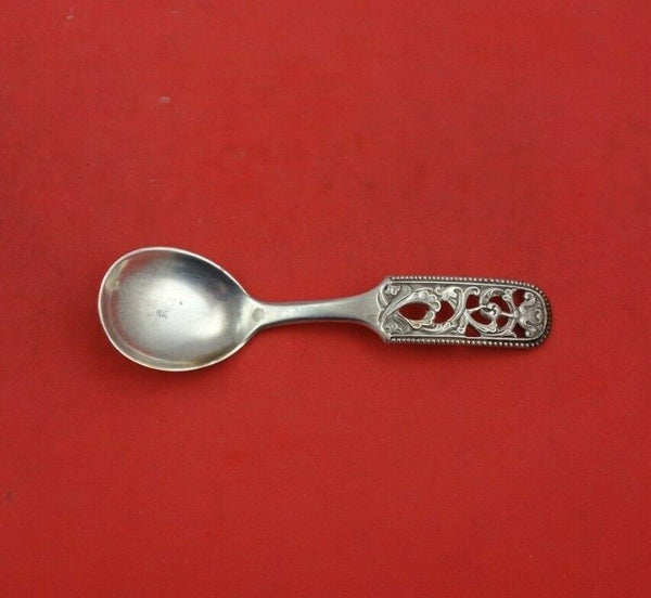Number 146 by Brodrene Lohne Norwegian .830 Silver Sugar Spoon Pcd Beaded 4 5/8"