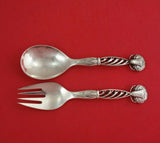 Ornamental #83 by Georg Jensen Sterling Silver Salad Serving Set 2pc AS 7 1/2"