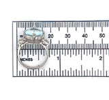 14k White Gold 4.14ct Genuine Natural Aquamarine and Diamond Ring (#J6400)